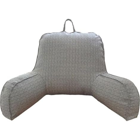 Reading pillow with armrests for children and adults - Soft and comfortable - Cuddle pillow for relaxing at home, reading and watching TV