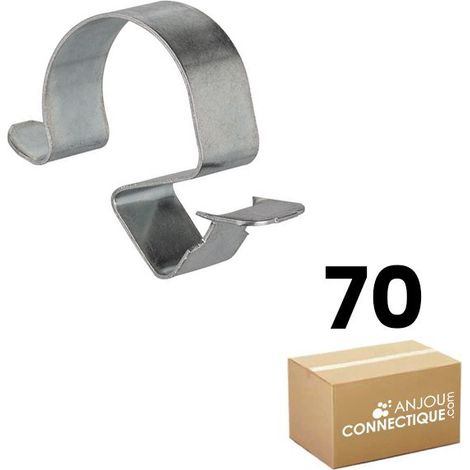 Boîte plastique de 70 clips pour câble et gaine Ø 10-14 mm - Épaisseur tôle 7-12 mm - Ram