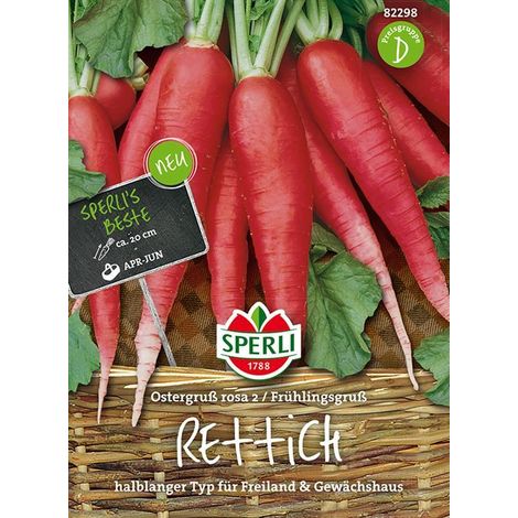 Sperli Rettich Ostergruß Rosa 2 Frühlingsgruß - Gemüsesamen (1/4)