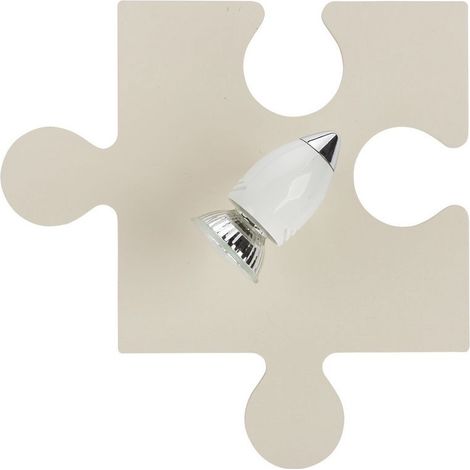 Wandlampe Sperrholz Puzzle B: 26.5 cm für GU10 schwenkbar Wandleuchte Kinderzimmer
