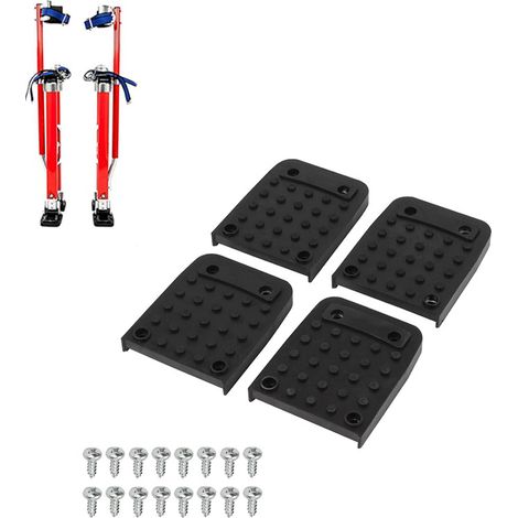 Patins antidérapants en caoutchouc pour pieds de trépied de chantier, kit de remplacement pour trépieds de construction (1/5)
