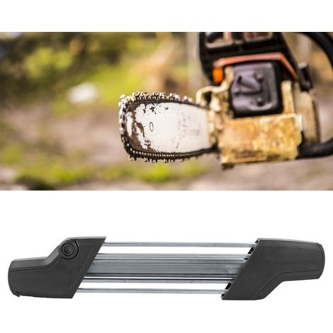 Affûteuse de chaîne de tronçonneuse manuelle 2 en 1 de 5,2 mm, compatible avec les modèles STIHL 5605, 750 et 4303 (diamètre 3/8 po et 0,325 po, noir). (1/5)