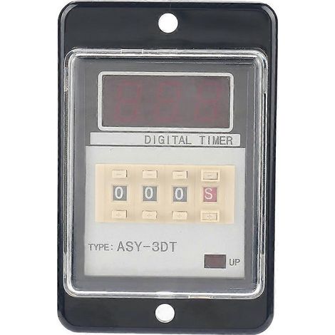 Multifunktionales digitales LED-Zeitrelais mit DC 24 V und AC 110/220 V, 0,01–999, 5 A (AC 110 V)