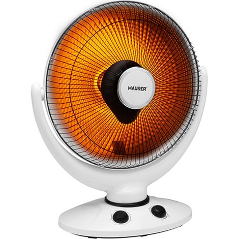 STUFA AL CARBONIO A PARABOLA Ø41CM DA TAVOLO 450W-900W OSCILLANTE MAURER