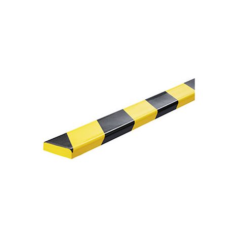 Perfil de protecciÓn de superficies durable s10 amarillo negro autoadhesivo 1m (1/3)