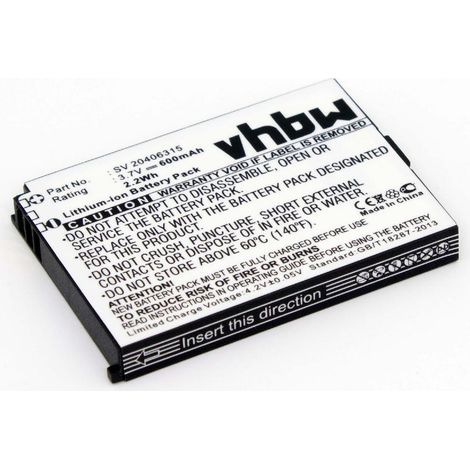 vhbw Akku kompatibel mit Swissvoice eSense e-Sense, Color E schnurlos Festnetz Telefon (600 mAh, 3,7 V, Li-Ion)
