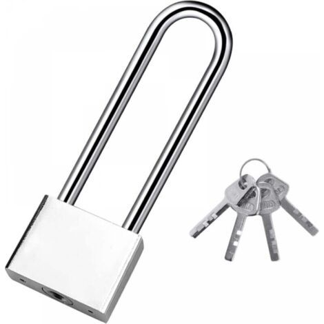 Cadenas à clé étanche 40mm avec 4 clés – Anse longue pour entrepôts et garages – Sécurité renforcée contre le crochetage - tures-40mm (1/5)