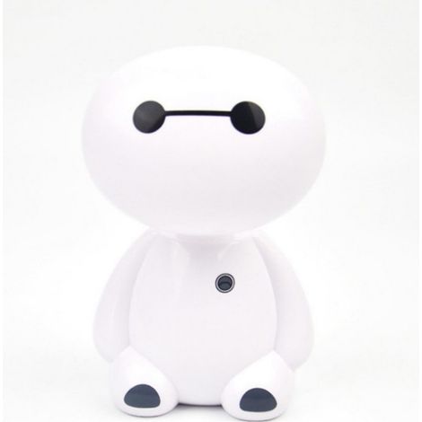 Lampe de Bureau Rechargeable LED Pliante, Design Mignon Cartoon pour Étudiant, Chambre et Dortoir, Modèle Baymax 10x8.4x17.5cm (1/4)