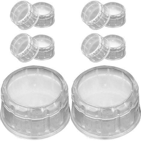 Lot de 10 couvercles anti-éclaboussures pour gobelets, shakers à cocktails et verres à jus en plastique à pression-4.50X4.50X2.70CM (1/3)