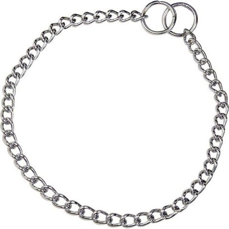 Collier pour chien HS Sprenger, couleur argent, maillons torsadés de 2,5 mm, 50 cm