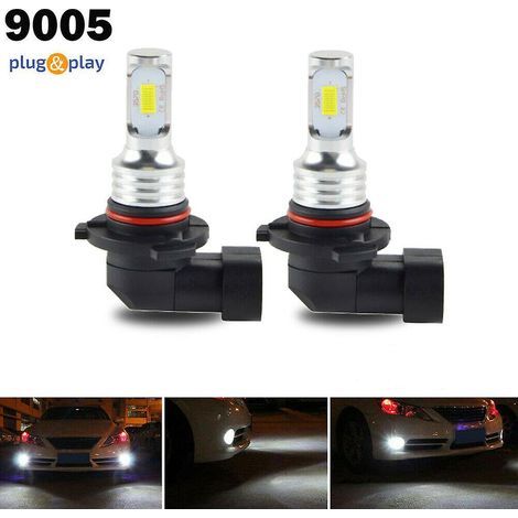 Kit de 2 ampoules LED HB3 9005 (80 W, 8 000 lm, feux de croisement/route, blanc 6 000 K) (1/5)