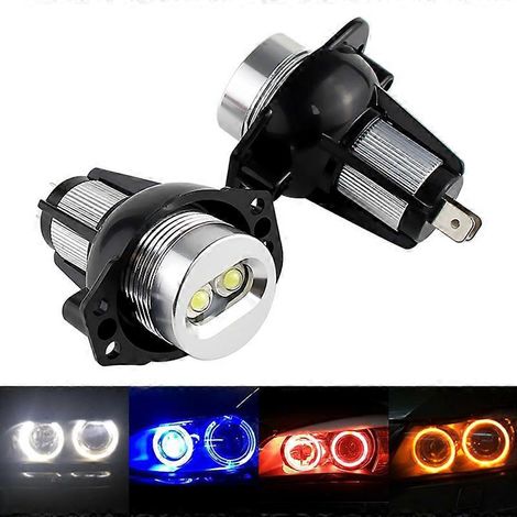 2 ampoules LED CANbus 10 W Angel Eyes sans erreur, blanches/rouges/bleues, pour BMW Série 3 E90 E91 325i 328i 335i 2 (1/4)