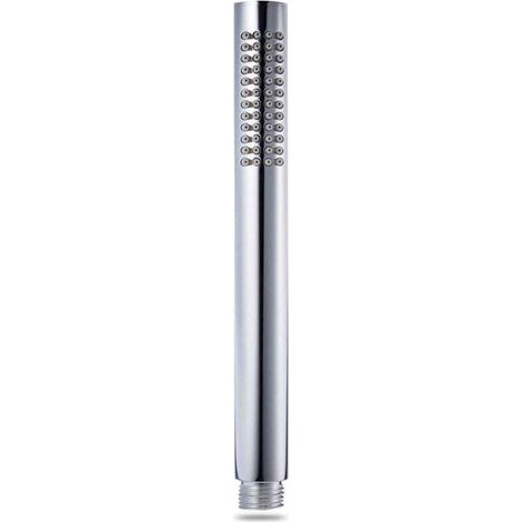Einstrahl-Duschkopf, wassersparender Hochdruck-Handbrausekopf, verchromtes Messing (1/5)