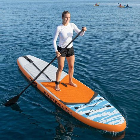 Teenpull – Aufblasbares Stand-Up-Paddleboard TRITON 366 x 81 x 15 cm Blau (1/5)