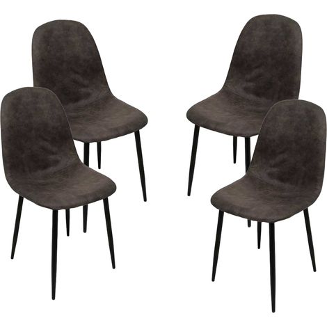 SEDIA IMBOTTITA IN TESSUTO TECNICO 52X44C88 CM COLORE GRIGIO (1/3)