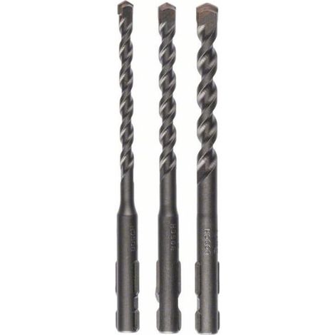 Bosch – Set de forets à béton SDS quick 5,5/6/7mm – Longueur 100mm – Pour perçage béton armé – Performance optimale et durabilité accrue (1/4)