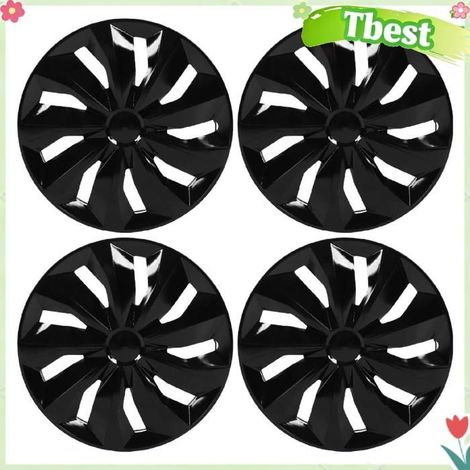 Lot de 4 Enjoliveurs de Roue 17 Pouces, Remplacement Facile et Durable pour Focus, Transit Connect, , , 308, C4, V40 (1/4)