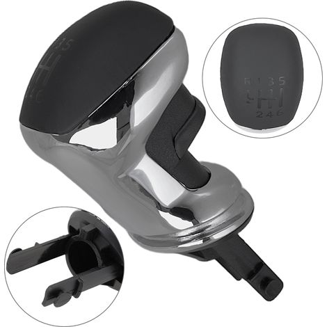 Pomo de palanca de cambios cromado para Peugeot 3008 II 16-24 de 6 velocidades (1/5)