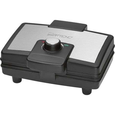 Clatronic WA 3606 Waffeleisen Schwarz, Silber (1/5)
