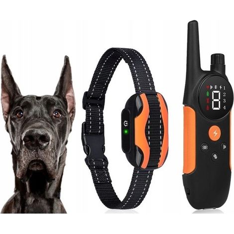 COLLAR EL脡CTRICO DE ADIESTRAMIENTO PARA PERROS CON ALCANCE DE 60 M + CONTROL REMOTO (1/5)