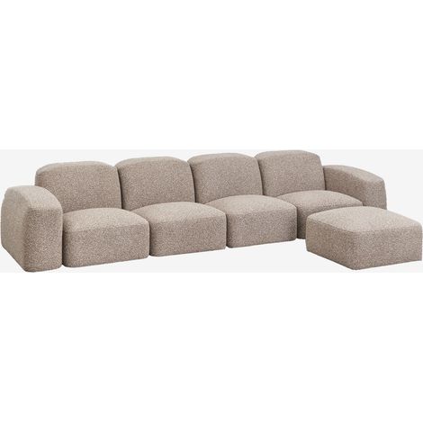 Canapé modulable et pouf Bastian 4 pièces SKLUM (1/5)