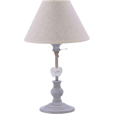 Lampada in metallo grigio, Ø20H33 cm (1/2)