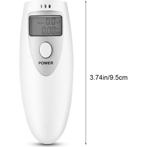 Éthylotest portable de poche numérique, testeur d'alcoolémie digital pour usage professionnel, appareil précis et compact. (1/5)