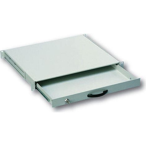 DIGITUS cajón 1U 483mm gris con cerradura