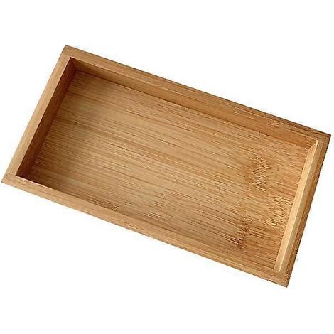 boîte de rangement en bambou massif, présentoir et plateau pour vaisselle, assiette plate, plateau à thé.
