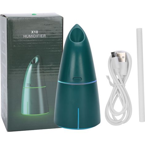 Humidificateur d'air domestique USB, bureau portable, réglable, hydratant, vert (1/5)