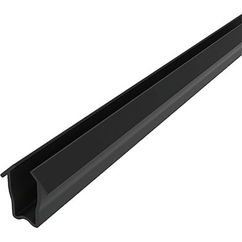 Fath Einlassprofil Item System zum Einfassen von Flächenelementen 4-6mm in Aluprofile mit Nut 8, Kunststoff TPE schwarz - 10 Meter