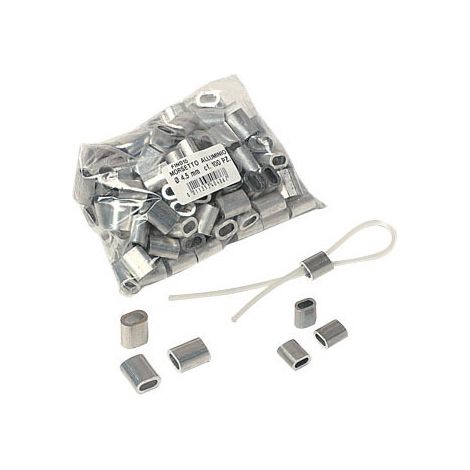 MORSETTO IN ALLUMINIO PER CAVETTO NYOFIL 100 PZ.