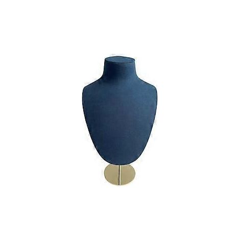 Porträtmodell Halskettenhalter Schaufensterpuppe Schmuckständer Halsanhänger Aufbewahrungsregal Schmuckfotografie Requisiten Blau L (L Blau)
