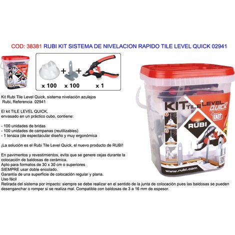 Rubi Quick Leveling System Kit Fliesenwaage 02941