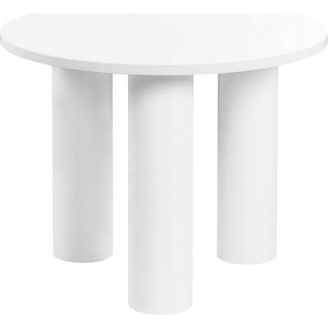 Beliani Runde Couchtisch Weiß 60 cm (1/3)