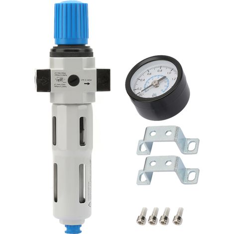 Aluminum Alloy G1/4'' Air Filter Valve Pneumatic Air Pressure Reducing Regulator 1.6Mpa (1/5)