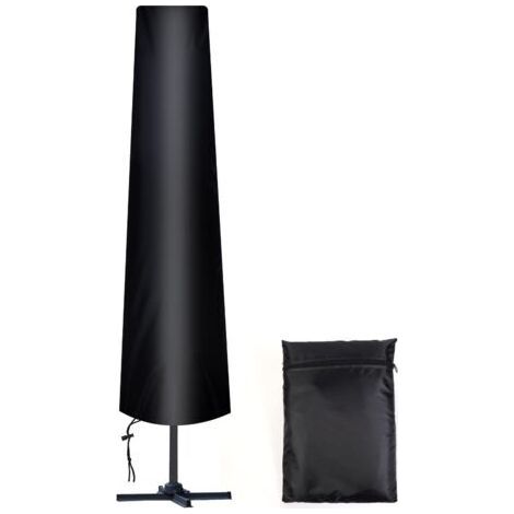 Housse Parasol Droit Ø 300 cm, 210D Oxford Housse de Protection pour Parasol avec Sac de Rangement, Résistant aux Intempéries, aux UV, à la Neige (1/5)