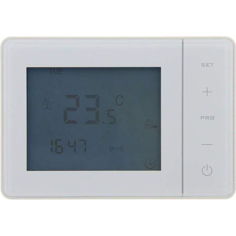 Thermostat programmable Filaire Blanc (1/3)