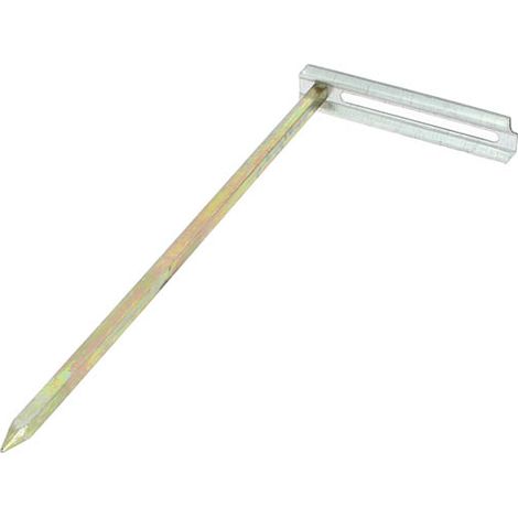 Crochet de rangement galvanisé type Vadot 300mm – Épaisseur 8mm – Fixation robuste pour bois dur – Usage chantier humide