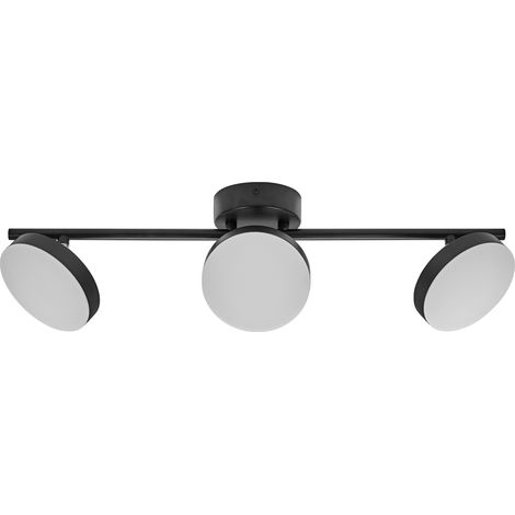 OSRAM Decor Spot Moon light noir, 3 têtes d'éclairage réglables, 16 W, 840 lm, 3000 K, boîtier en métal, design fonctionnel et minimaliste, installation facile, LED non remplaçable (1/4)