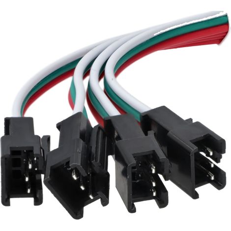 Jandei - Distribuidor de señal SPI para tiras led IC direccionables. 4 salidas en 1 conexión. 5V/12V/24V
