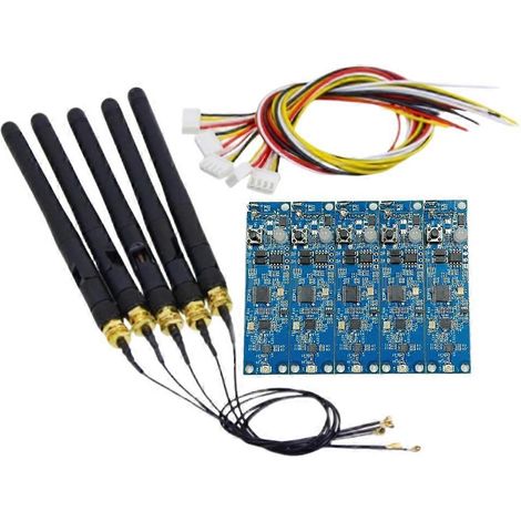 modules PCB de contrôleur sans fil DMX512 ISM 2,4 GHz, émetteur-récepteur DMX512 2 en 1 pour éclairage de scène DIY 485EE (1/5)