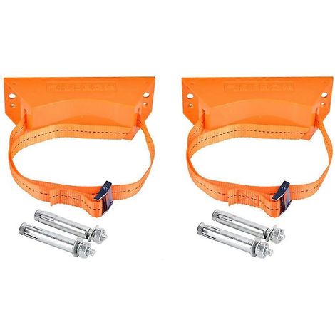 Robuste ABS-Gasflaschenhalter, orange, für Wohnmobile, Wohnwagen oder Campingbusse. (1/5)