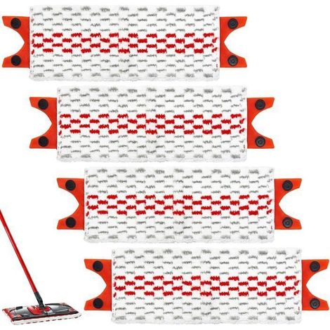 Lot de 4 serpillières de rechange en microfibre pour serpillère Vileda Ultramax/UltraMax Plus. (1/4)