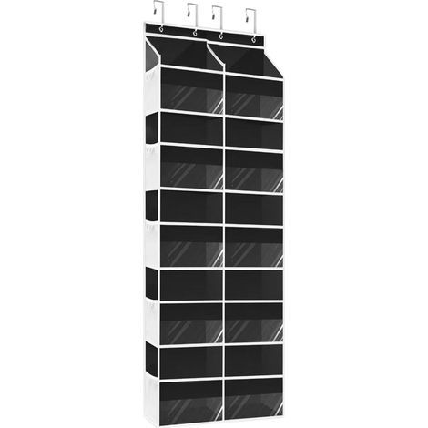Organizador para colgar en la puerta Cesta de tela con múltiples bolsillos (no requiere perforación) (1/5)
