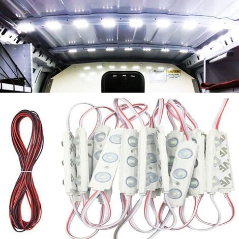 Lampe LED intérieure 60 LED 12V – Éclairage ultra blanc – Installation facile pour fourgonnettes, camions, caravanes – Économie d'énergie (1/5)