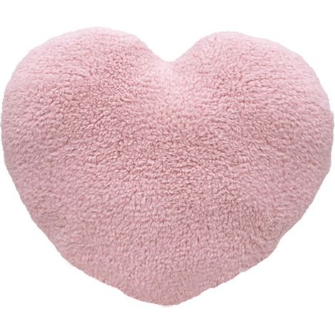 SolideRoseCoussin décoratif en coton en forme de cœur, motif dessin animé tendance et coloré, pour filles/garçons (1/5)