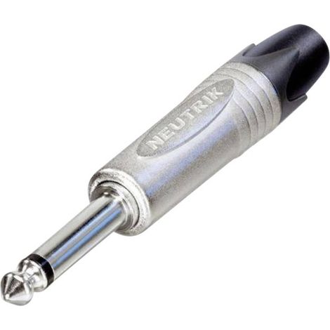 Neutrik NP2X Jack 6.35 mm Spina dritta Numero Poli (num): 2 Mono Argento 1 pz. (1/2)
