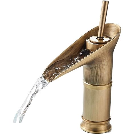 Mitigeur lavabo cascade - laiton - pour vasque et sanitaires (1/5)