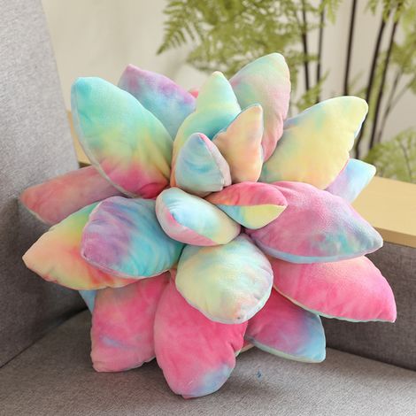 Un coussin décoratif mini 3D charnu créatif et mignon, pour les amateurs de plantes succulentes, décoration de chambre, maison, salon, coussin décoratif de canapé (1/4)